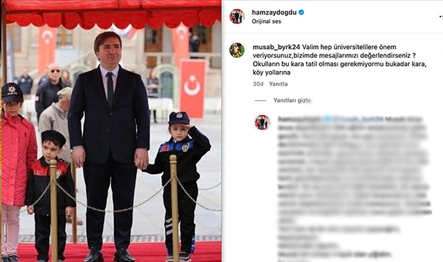 Kar isteyen öğrenciye verdiği cevap gündem oldu!