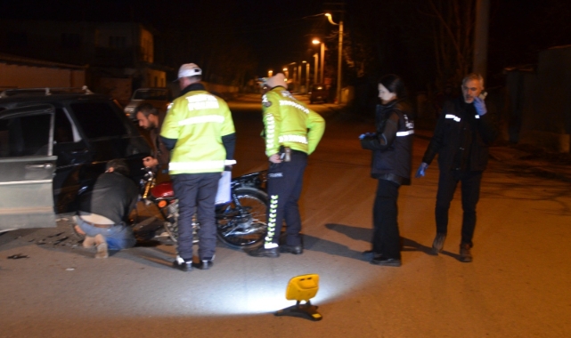 Konya’da otomobil ile motosiklet çarpıştı: 1 yaralı