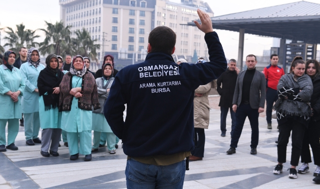 Osmangazi’de deprem ve yangın tatbikatı yapıldı