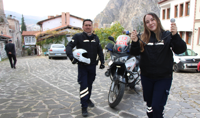 Tam donanımlı olan motosiklet ambulans hayat kurtarıyor