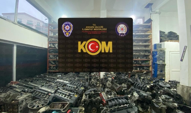 Ankara’da ‘kaçak araç parçası” operasyonu: 5 gözaltı