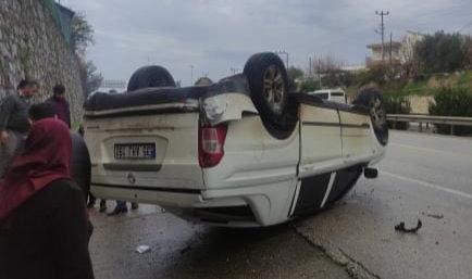 Antalya’da yağışlı hava kazayı beraberinde getirdi