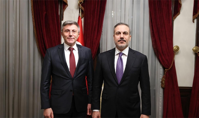 Bakan Fidan HÖH Partisi Lideri Mustafa Karadayı ile görüştü