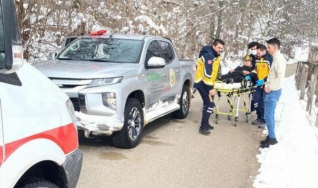 Bolu'da traktör devrildi! Traktörün altında kalan kişiyi ormancılar buldu
