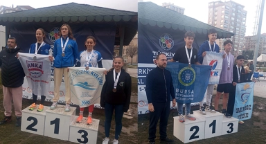 Bursa Büyükşehir Belediyespor Kulübü sporcuları yine kürsüde
