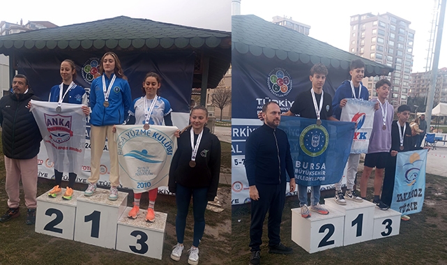 Bursa Büyükşehir Belediyespor Kulübü sporcuları yine kürsüde