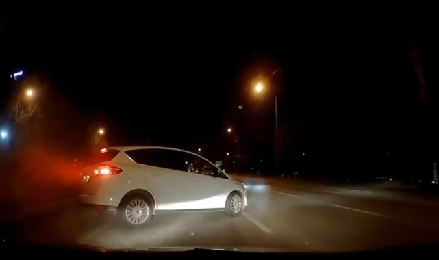 Bursa'da faciadan dönülen anlar kamerada!