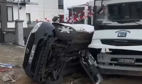 Bursa’da freni boşalan kamyon faciaya sebep oluyordu!