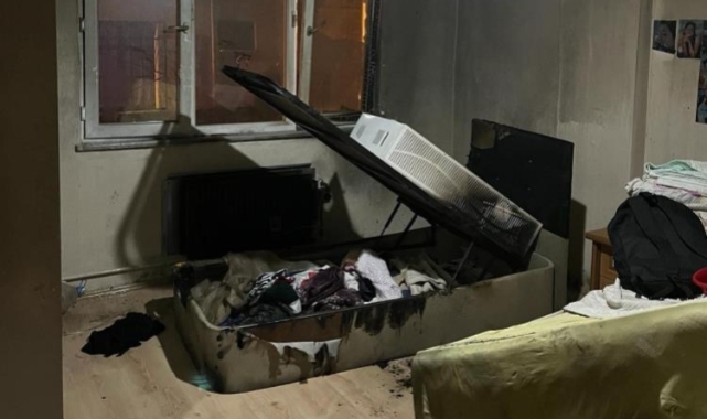 Bursa'da gözü dönen koca eşiyle tartışıp evi yaktı!