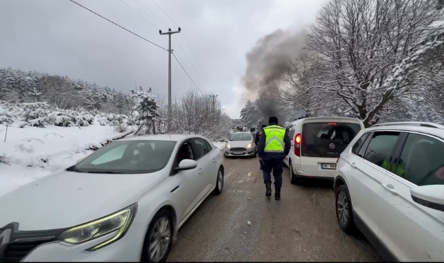 Bursa'da kar esareti! Jandarma ekipleri seferber oldu