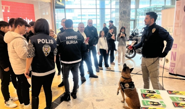 Bursa'da narkotik polisinden bilgilendirme!