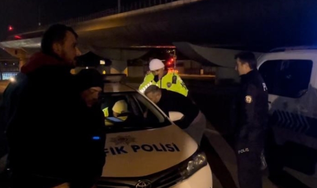 Bursa'da polisin alkollü nakliyatçılar ile sabır sınavı!