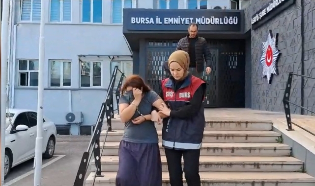 Bursa'da suç makinesi kadın, kıyafet değiştirirken yakalandı
