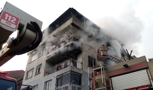 Bursa'daki yangında 8'i çocuk 14 kişi dumandan zehirlendi!
