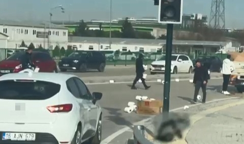 Bursalı sürücülerden örnek hareket!