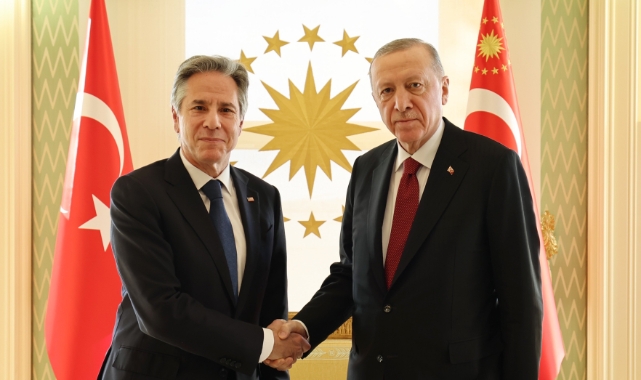 Cumhurbaşkanı Erdoğan, Antony Blinken'ı kabul etti