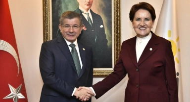 Davutoğlu, Akşener'i ziyaret etti