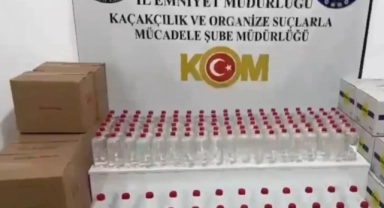 Dev kaçak içki operasyonu! 1 ton 56 litre etil alkol ele geçirildi