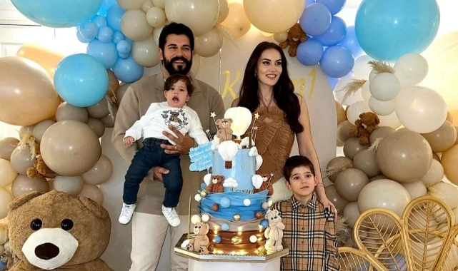 Fahriye Evcen ile Burak Özçivit'in oğlu Kerem Özçivit 1 yaşında