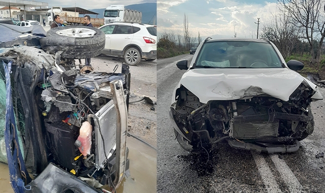 Feci kaza! Araçlar hurdaya döndü