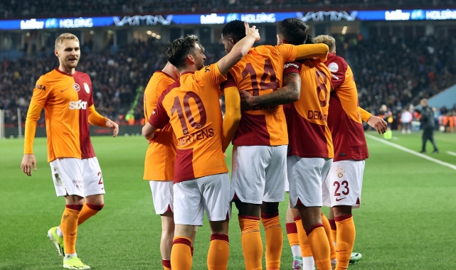 Galatasaray, Trabzon'da 5 golle 3 puana ulaştı
