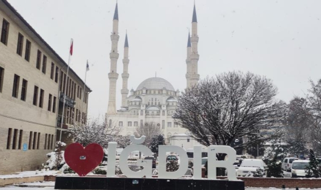 Iğdır'da kar yağışı başladı