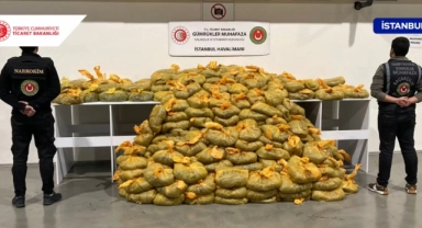 Havalimanında uyuşturucu operasyonu! Tam 568 kilogram
