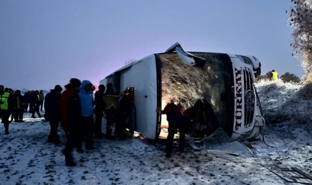 Kastamonu'da otobüs devrildi: 6 kişi öldü, 33 kişi yaralandı