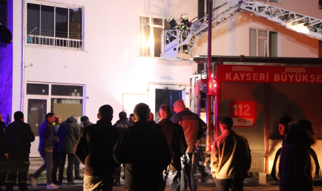Kayseri'de yangın faciası: 1 ölü