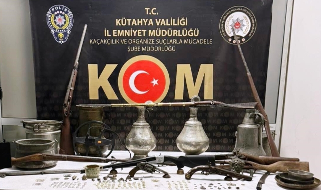 Kütahya'da tarihi eser operasyonu!