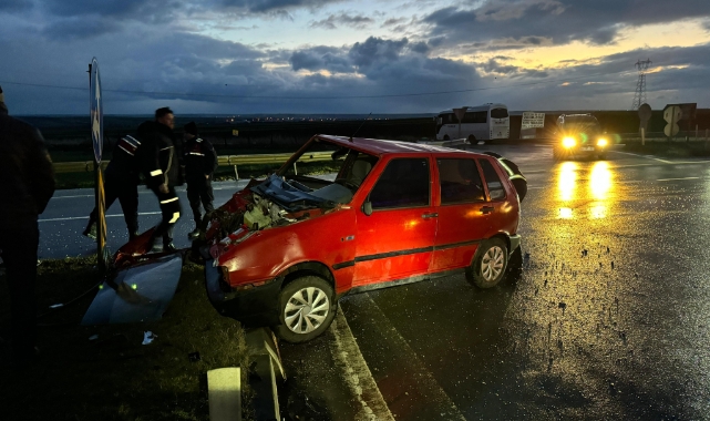 Lüleburgaz’da trafik kazası: 1 yaralı