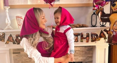 Meryem Uzerli'den küçük kızı Lily Koi'ye doğum günü partisi
