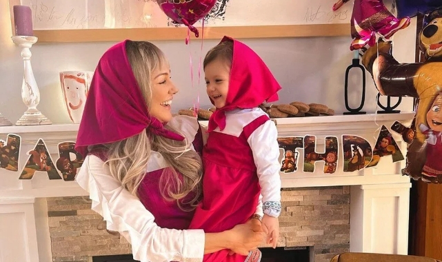Meryem Uzerli'den küçük kızı Lily Koi'ye doğum günü partisi