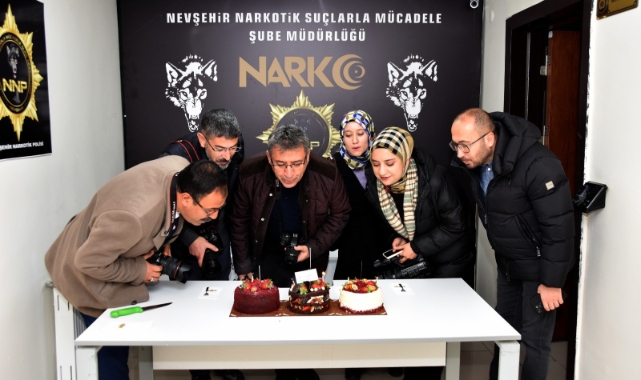 Nevşehir'de habere giden gazeteciler haber oldu