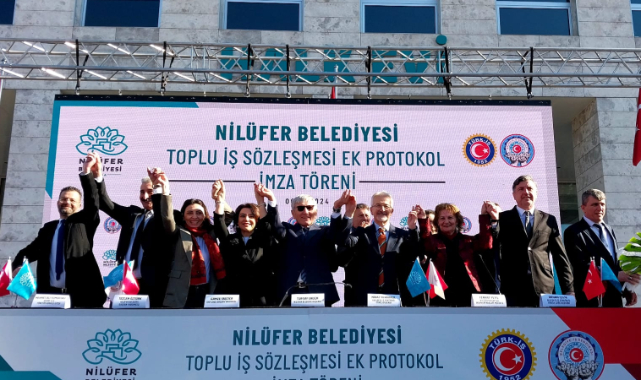 Nilüfer Belediyesi Toplu İş Sözleşmesi imza törenini gerçekleştirdi