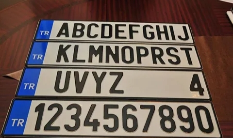 Plakalarda yeni değişiklik