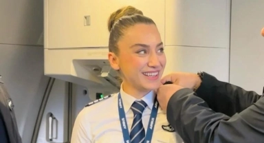 Sabri Sarıoğlu'nun eşi Yağmur Sarıoğlu kaptan pilot oldu