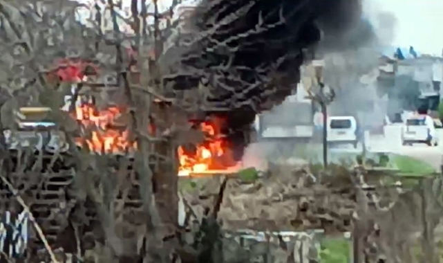 Sakarya’da çocuk parkında yangın çıktı