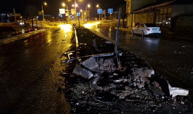 Takla atan cip alev aldı: 2 yaralı