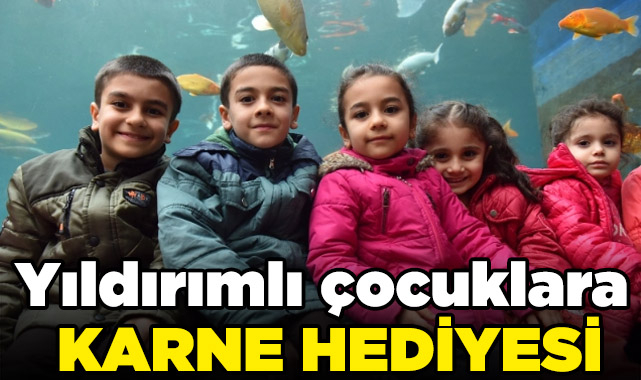 Yıldırımlı çocuklara karne hediyesi