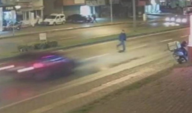 Zonguldak'ta otomobilin çarptığı yaşlı adam havada takla attı