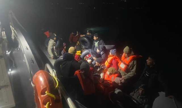 15'i çocuk 42 göçmen yakalandı