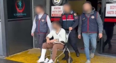 5. kattan çarşafla inmeye çalışan uyuşturucu taciri ayağını kırdı