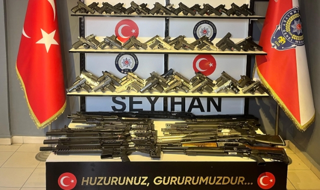 Adana polisi 7 günde 90 silah ele geçirdi