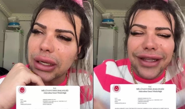 Ağlayarak duyurdu: Askere gidiyor...
