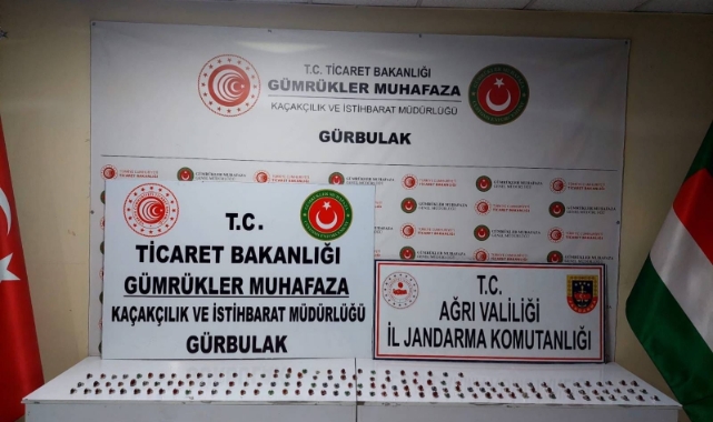 Ağrı'da 145 adet kaçak gümüş yüzük ele geçirildi