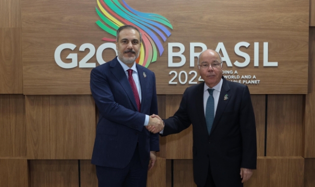 Bakan Fidan Brezilyalı mevkidaşı ile görüştü