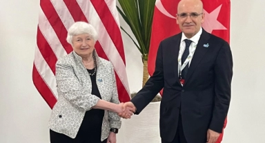 Bakan Mehmet Şimşek, Janet Yellen ile buluştu