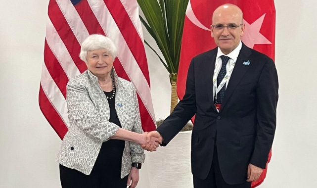 Bakan Mehmet Şimşek, Janet Yellen ile buluştu