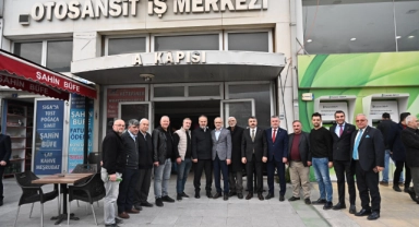 Başkan Aktaş, Otosansit esnafını ziyaret etti
